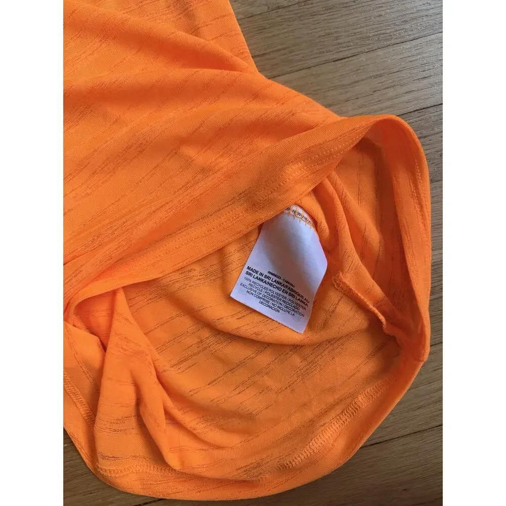 Nike Dri-FIT Women’s Small Orange Strappy Racerback Athletic Tank Top Running